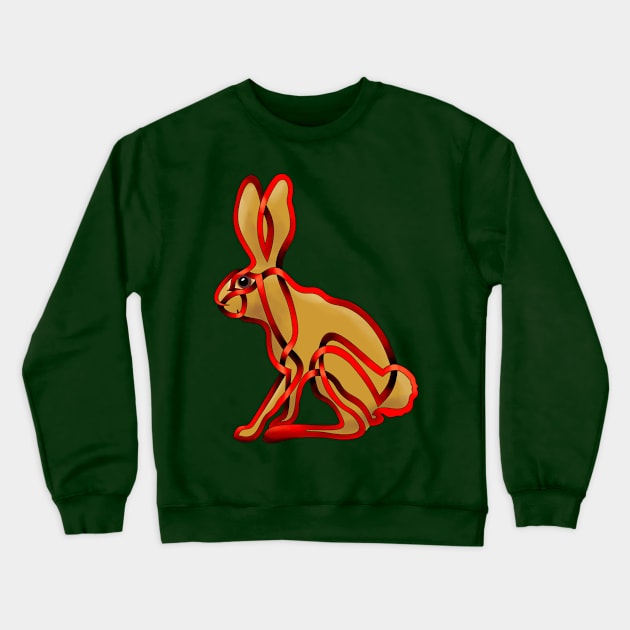 Ragin' Rabbit Crewneck Sweatshirt by KnotYourWorld4